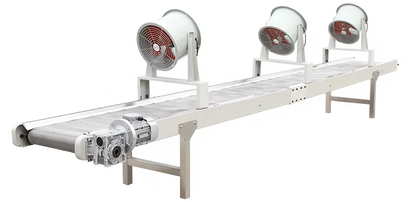 Actual Zhuoheng snack cooling conveyor