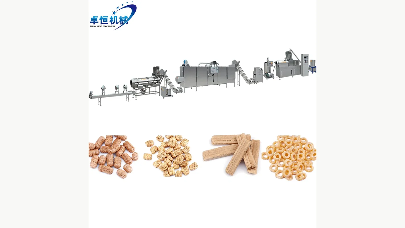 Puffed snack product family and complete line used to define a trial brief